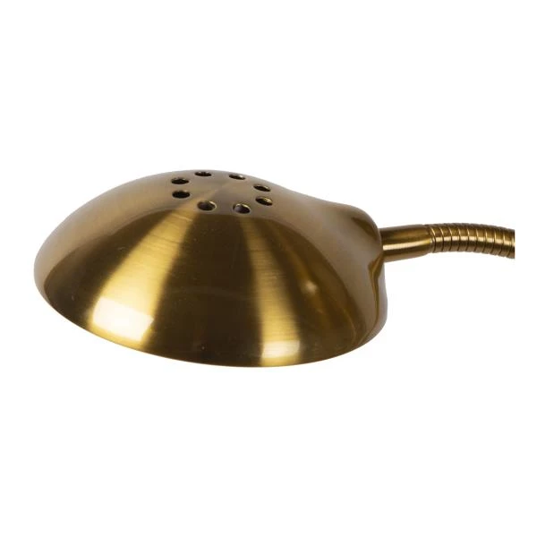 Lucide ZENITH - Floor reading lamp - LED Dim. - 3000K - Matt Gold / Brass - detail 3